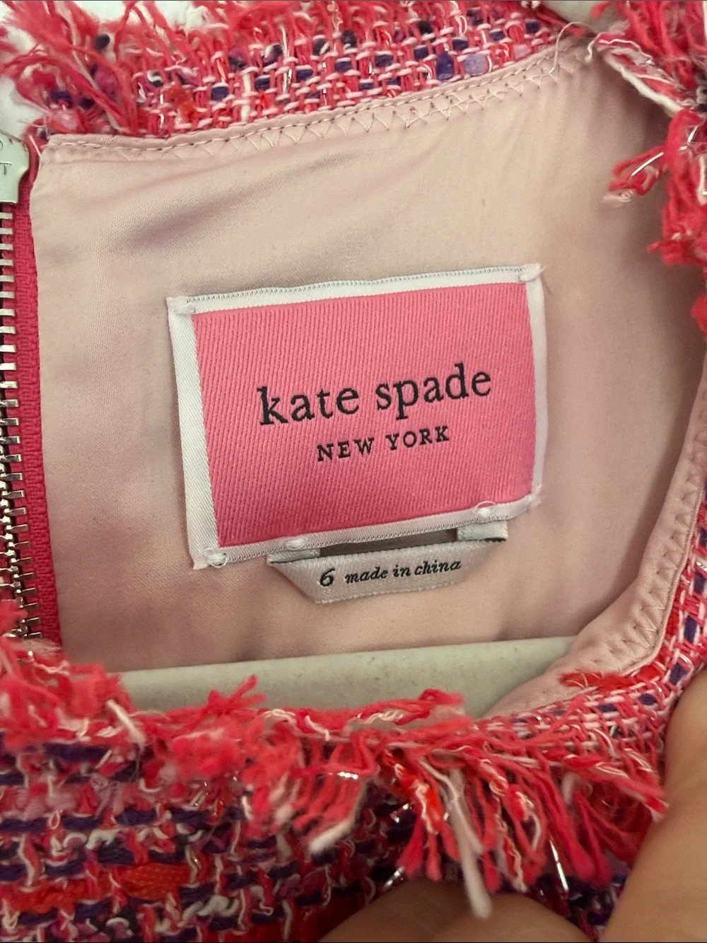 kate spade Pink Tweed Mini Dress - Picture 2 of 3